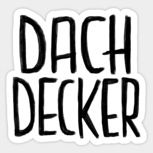 Dachdecker, German, Handwerker Sticker